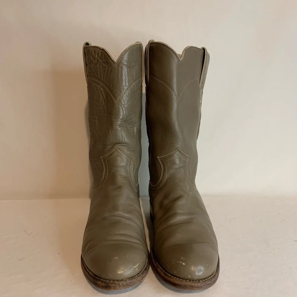 Justin size 5B basic pull-on roper boots style L 3067 made in U.S.A.